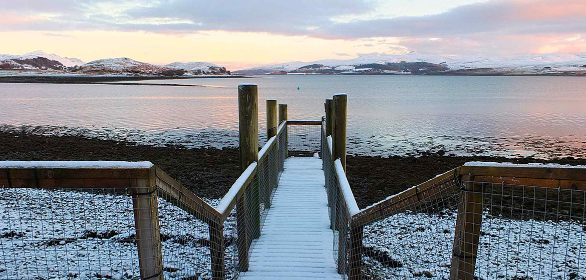 The Boathouse is a luxury self catering accommodation with sea views on the Isle of Skye in Scotland