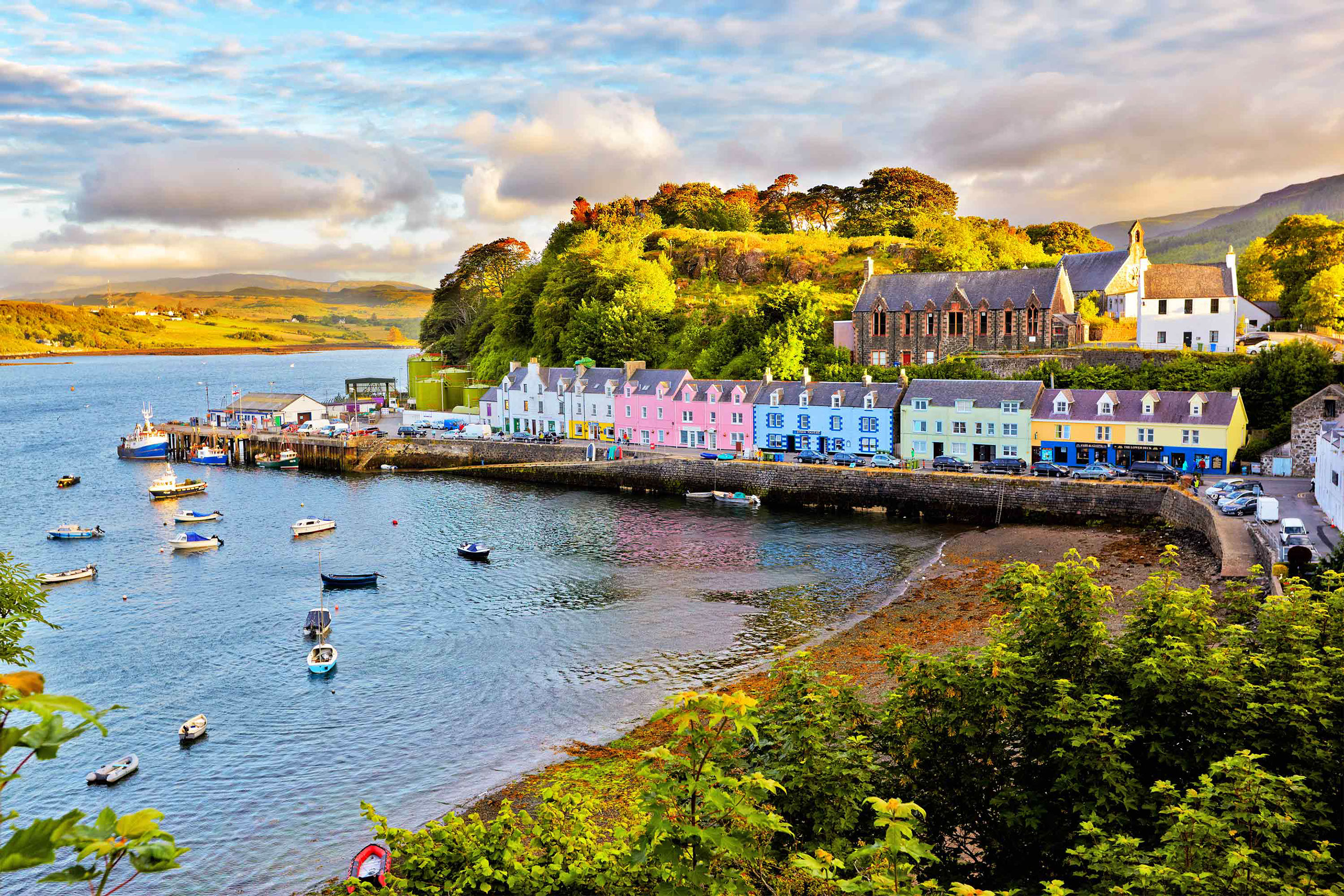 See the town of Portree when you visit our luxury self catering accommodation